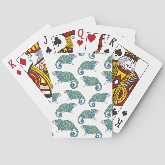 Chameleon Pattern Poker Cards (Back)