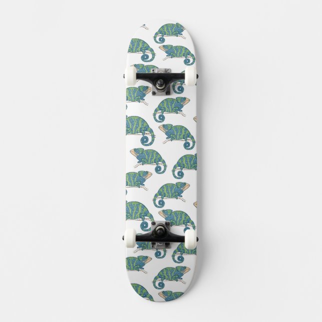 Chameleon Pattern Skateboard Deck (Front)
