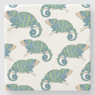 Chameleon Pattern Stone Coaster