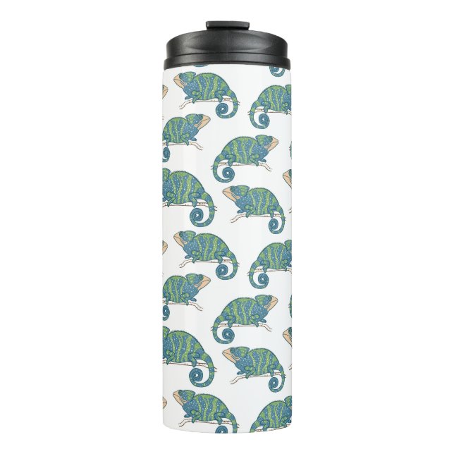 Chameleon Pattern Thermal Tumbler (Front)