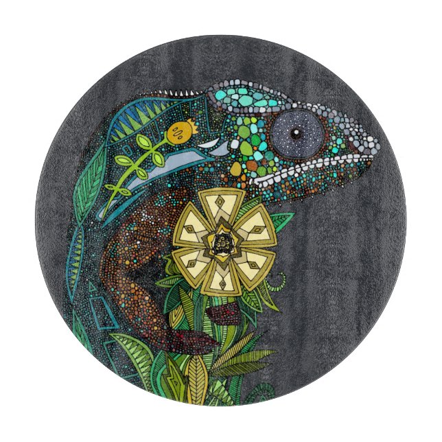 chameleon pewter cutting board (Front)