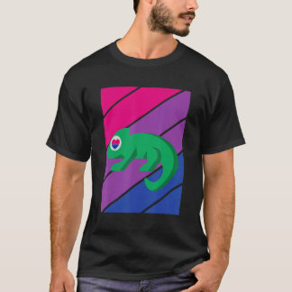 Chameleon Pride Bisexual Flag LGBTQ Proud Ally Pri T-Shirt