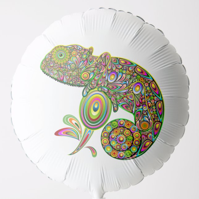 Chameleon Psychedelic Fantasy Balloon (Front)