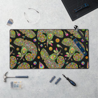 Chameleon Psychedelic Fantasy Desk Mat