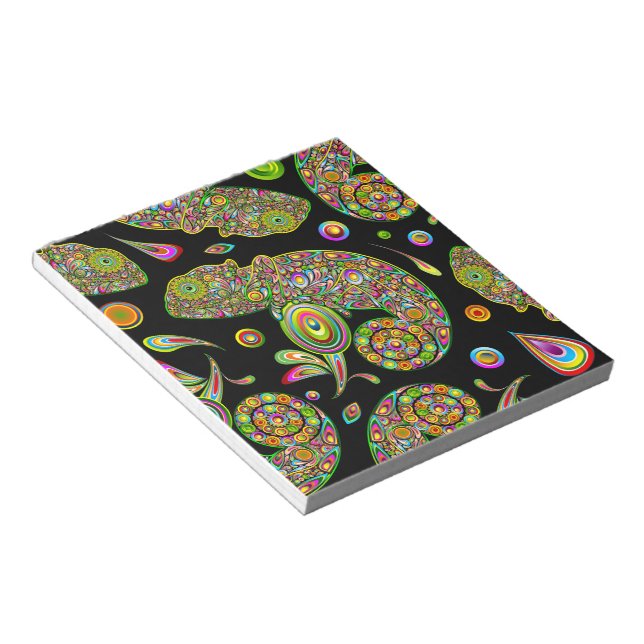 Chameleon Psychedelic Fantasy Notepad (Angled)