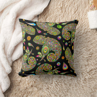 Chameleon Psychedelic Fantasy Throw Pillow