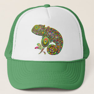 Chameleon Psychedelic Fantasy Trucker Hat
