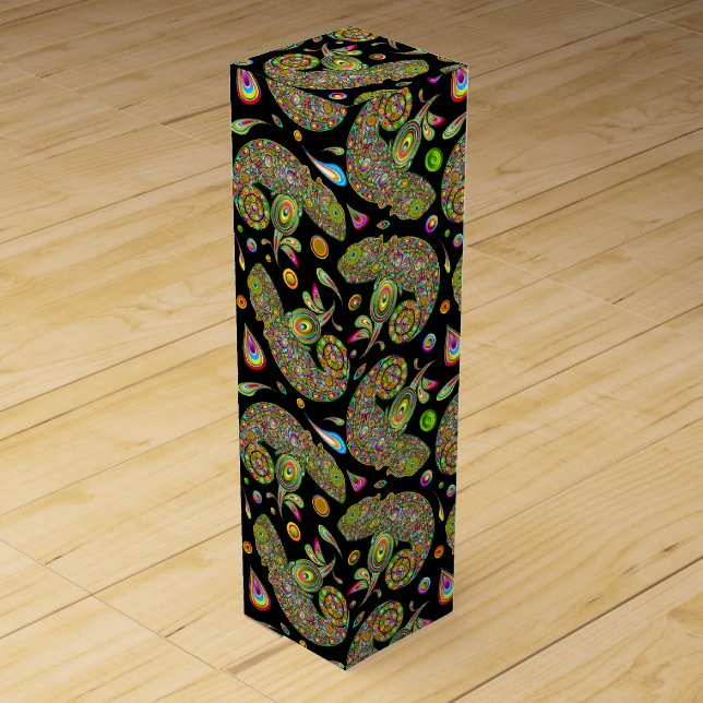 Chameleon Psychedelic Fantasy Wine Box (Front)