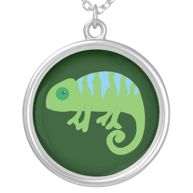 Chameleon Silver Plated Necklace (Front)