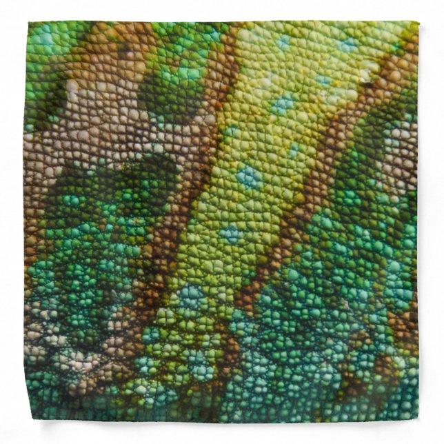 Chameleon Skin Texture Template Bandana (Front)