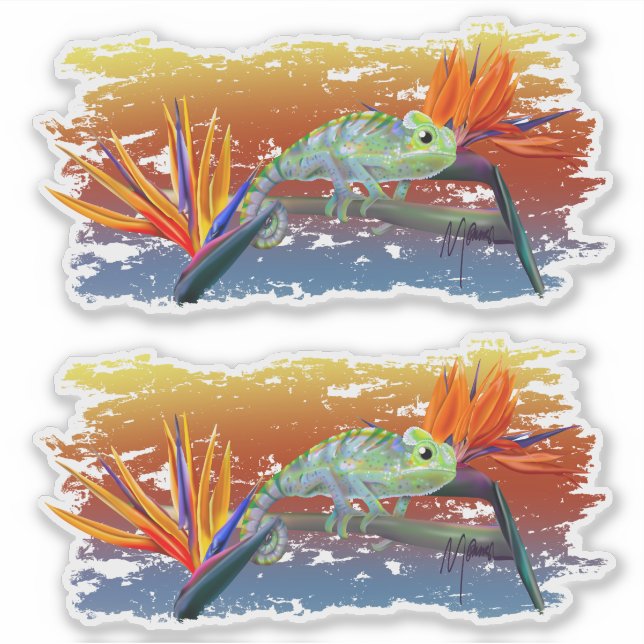 Chameleon  sticker (Front)