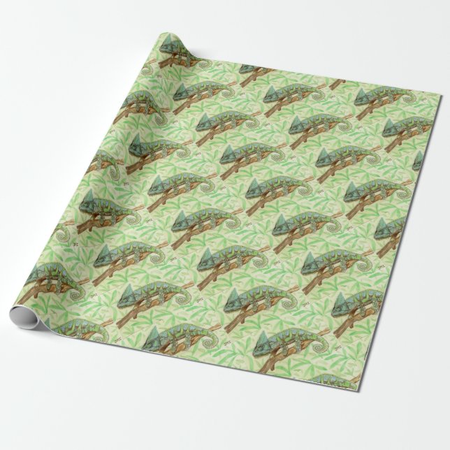 Chameleon Wrapping Paper (Unrolled)