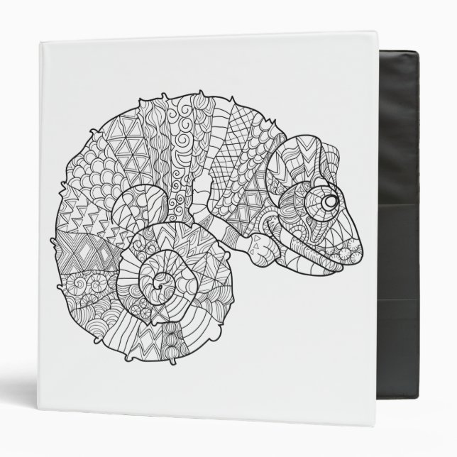 Chameleon Zendoodle Binder (Front/Inside)