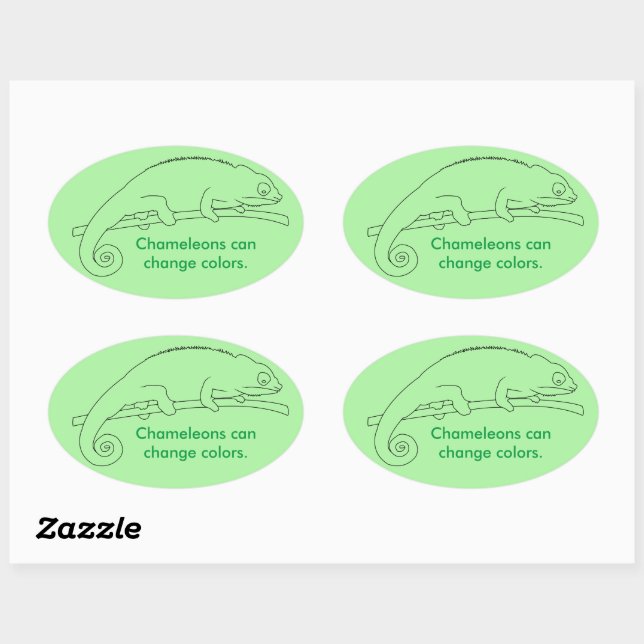 Chameleons can change colors, custom stickers (Sheet)