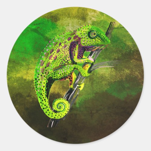 Chameleons Classic Round Sticker