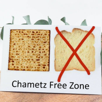 Chametz Free Zone by Cardgallery at Zazzle