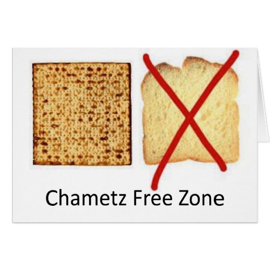 Chametz Free Zone Cards (Front Horizontal)