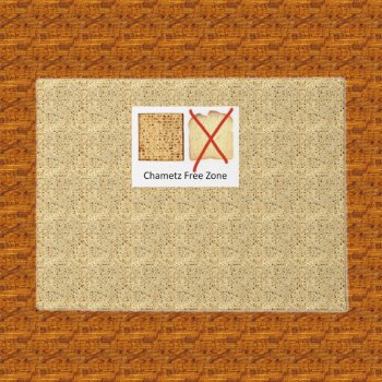 Chametz Free Zone Matzo Doormat by Cardgallery at Zazzle