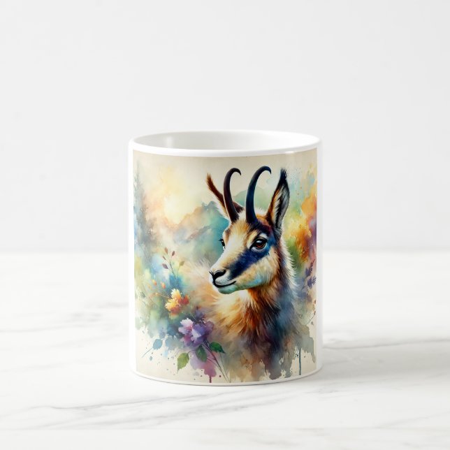 Chamois 111024AREF135 - Watercolor Coffee Mug (Center)