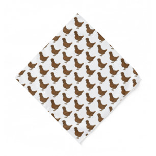 Chamois polish chicken cartoon illustration bandana