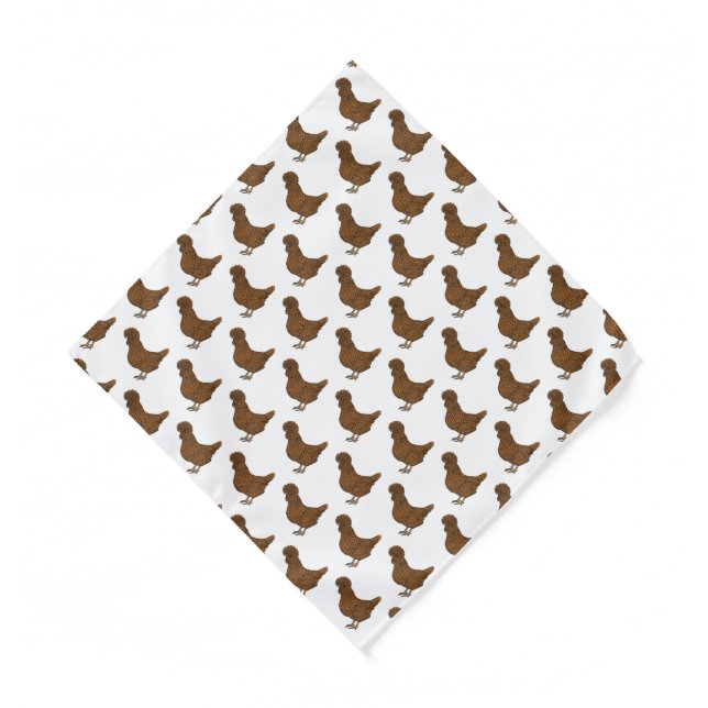 Chamois polish chicken cartoon illustration bandana (Front)