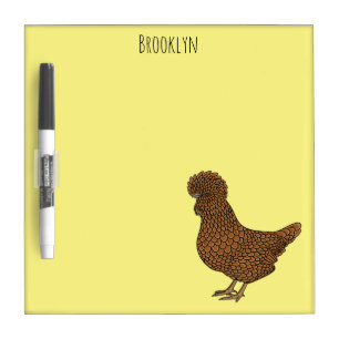 Chamois polish chicken cartoon illustration  dry erase board