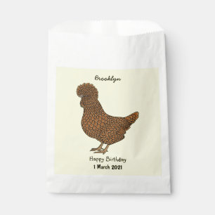Chamois polish chicken cartoon illustration favor bag