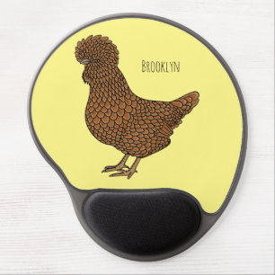 Chamois polish chicken cartoon illustration gel mouse pad