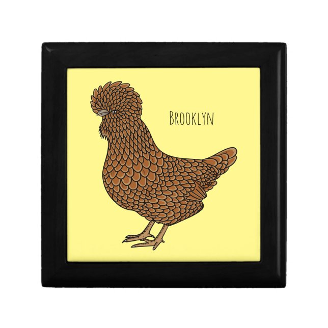 Chamois polish chicken cartoon illustration gift box (Front)