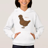 Chamois polish chicken cartoon illustration