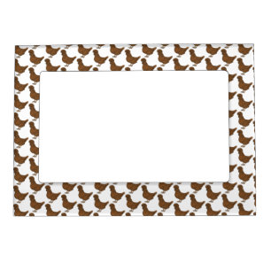 Chamois polish chicken cartoon illustration magnetic frame