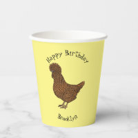 Chamois polish chicken cartoon illustration