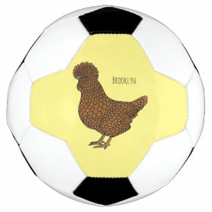 Chamois polish chicken cartoon illustration soccer ball