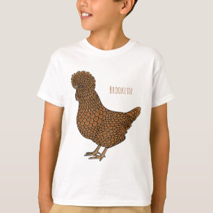 Chamois polish chicken cartoon illustration T-Shirt