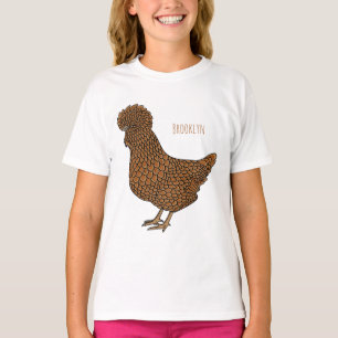 Chamois polish chicken cartoon illustration T-Shirt