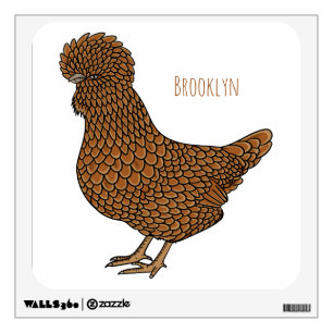 Chamois polish chicken cartoon illustration  wall decal