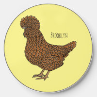 Chamois polish chicken cartoon illustration