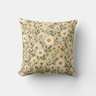 Chamomile Comfort Rest Throw Pillow