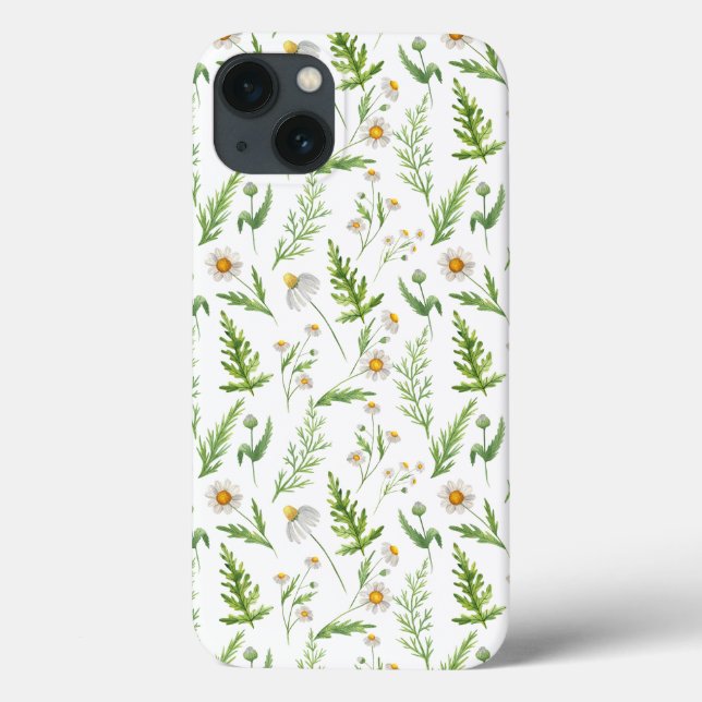 Chamomile Flower Botanical Rustic Pattern Case-Mate iPhone Case (Back)