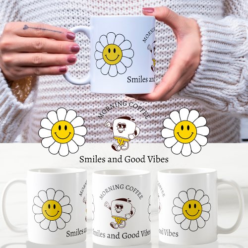 Chamomile Flower Funny Cute Trendy Morning Coffee Coffee Mug