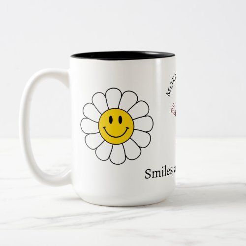 Chamomile Flower Funny Cute Trendy Morning Coffee Two_Tone Coffee Mug