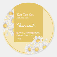 Chamomile Herbal Tea Business Label