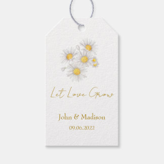 Chamomile | Let love grow wedding seed Gift Tags