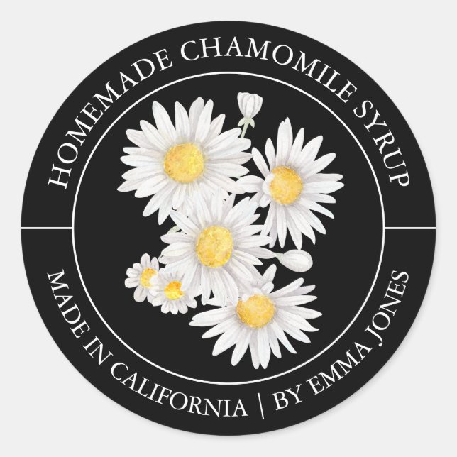 Chamomile Modern label (Front)