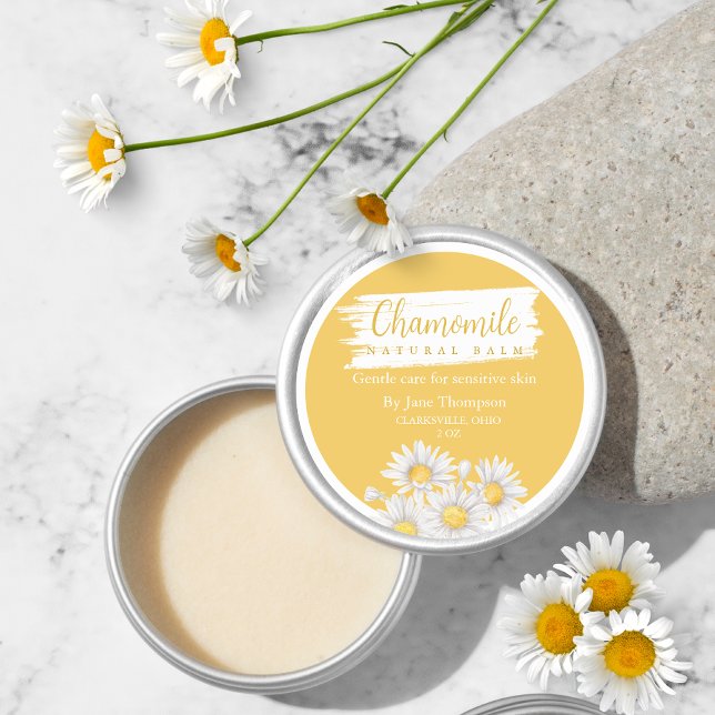 Chamomile Natural Balm Label (Creator Uploaded)