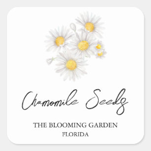 Chamomile Seeds label