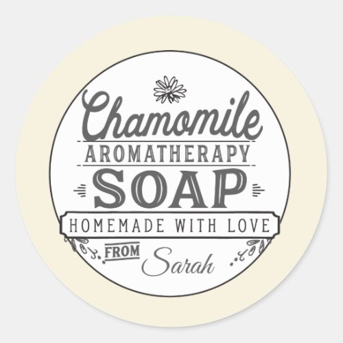 Chamomile Soap Labels Stickers