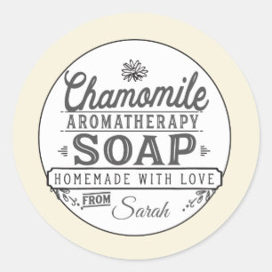 Chamomile Soap Labels Stickers