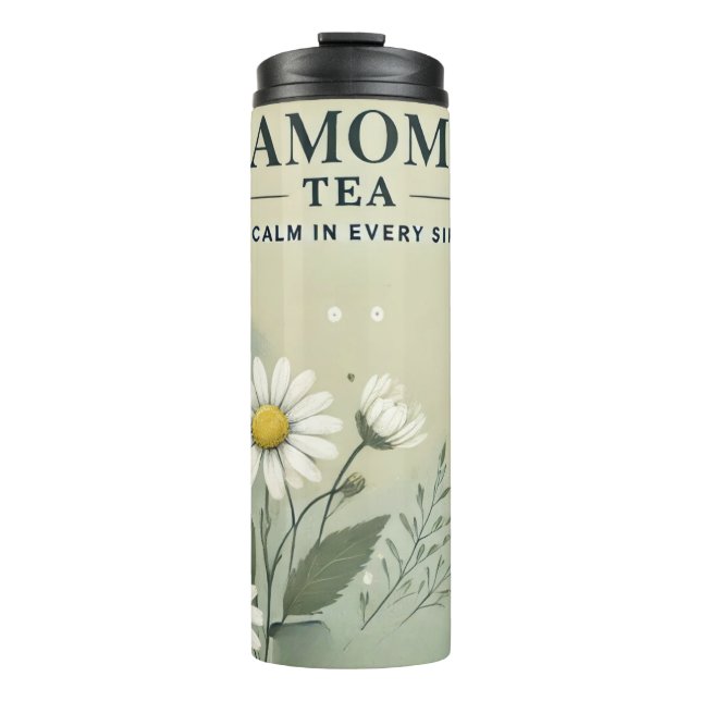 Chamomile Tea Design AI art  Thermal Tumbler (Front)