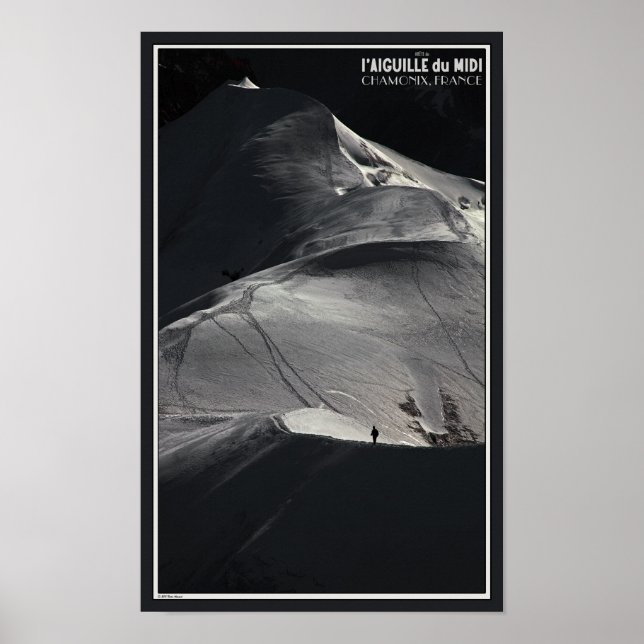 Chamonix - Aiguille du Midi Arete Solo Poster (Front)